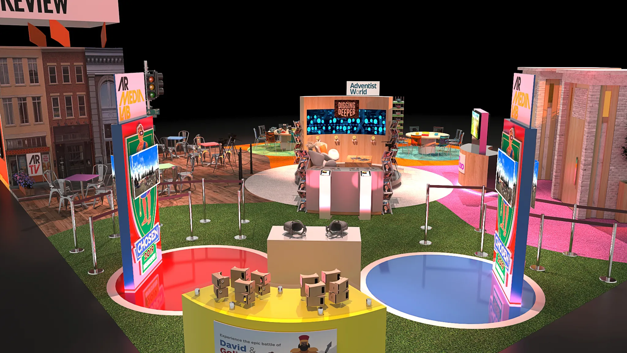 30x30 Île booth design by Reaction Space